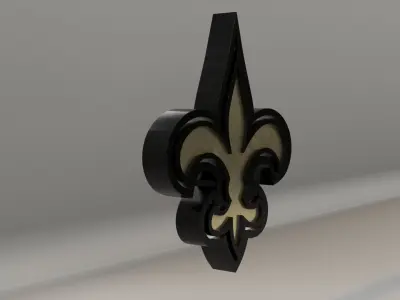 NFL New Orleans Saints Logo 3D model