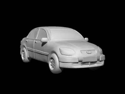 Kia Rio Sedan 2009 - 3D Static Model  3D print model