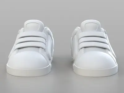 Cartoon Sport Shoes 3D model