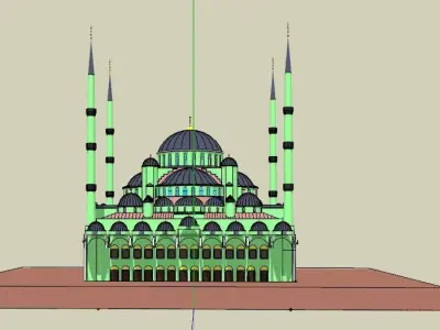 GREEN MOSQUE 3D model