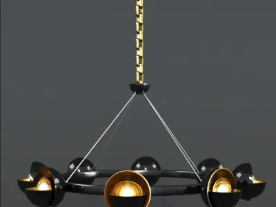 Chandelier 001 3D model