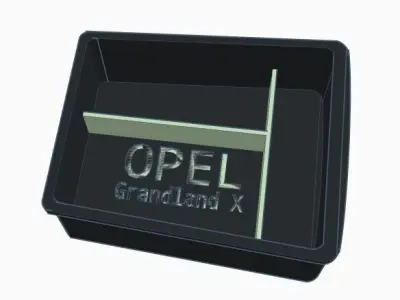 Opel  Vauxall Grandland X   Armrest Storage Tray 3D print model Free 3D print model