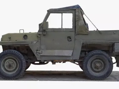 Land Rover Military Lightweight SUV 16384 x 16384 texture  3D model