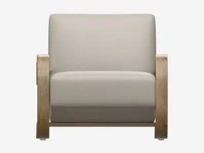 Leather Lounge Chair 3D model buy