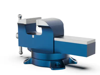 Bench Vise 3D Highpoly  3D model