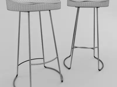 Bar Stool- Model 1 3D model
