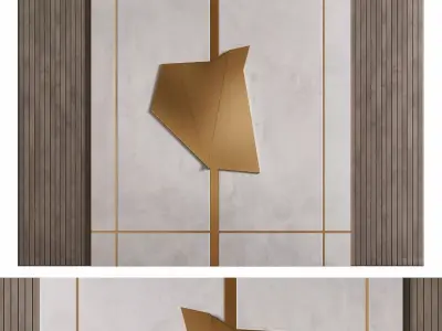 wall panels 023 3D model purchase