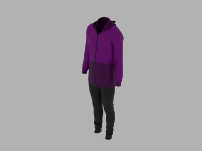 Sport Suit Low-poly 3D model 40