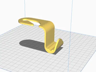 Car Headrest Hanger  3D Printer Digital Model  Easy Print STL 3D print model