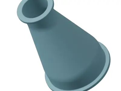 Plastic Eccentric Reducer Toy 3D model