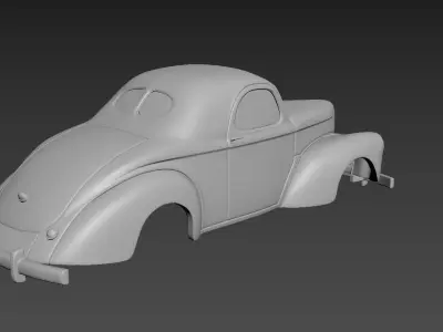 Willys Coupe 1941 Body For Print 3D print model