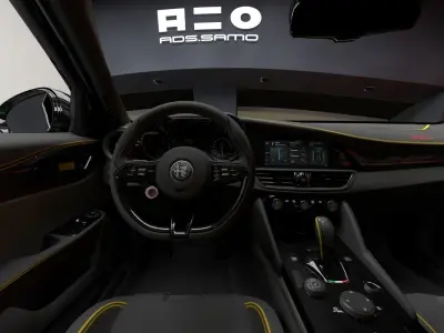 Alfa Romeo Giulia GTAM stock  3D model