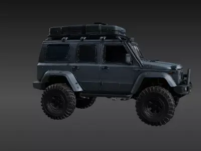 Modular Adventure Utility Vehicle 3D Print Model Off-Road  Low-poly 3D model