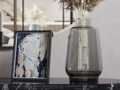 Decorative set in the hallway 3D model