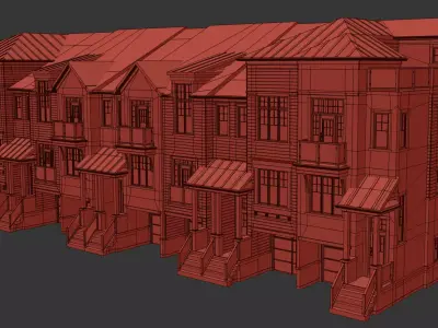 Exterior Townhouse 3D model