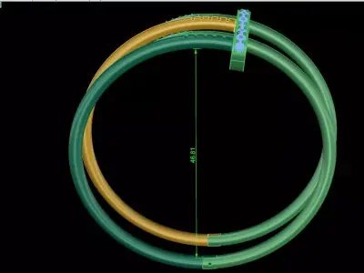 Woman Bangle 3D print model