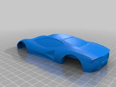 Pinewood Derby Car Shell Free 3D print model
