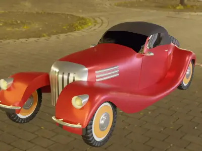 classic car model 3D model