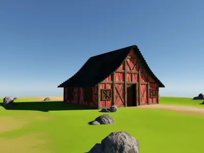 Barn Storage House Free 3D model