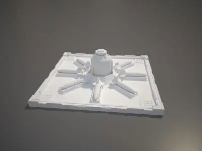 Bio-Rocket Launch Facility 3D print model