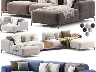 Marlet Corner seater Sofa 3D model