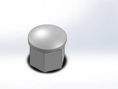 M12 nut cover for 3D print to cars Free 3D print model