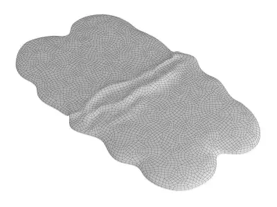 Forsyth Sheepskin Rug 3D model