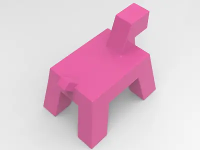 Klop Toy Low-poly 3D model