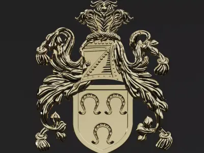 Arm of coat Family crest 3D print model