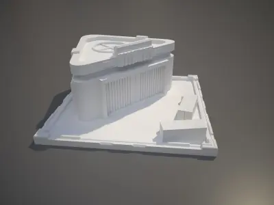 Futuristic Supply Center 3D print model