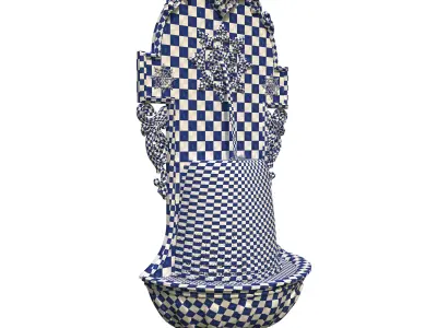 Classic Wall Fountain 03 3D model