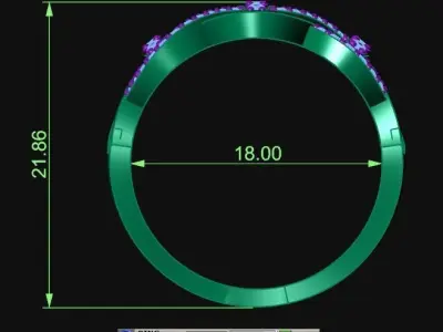 Diamond Jewelry Ring  3D print model