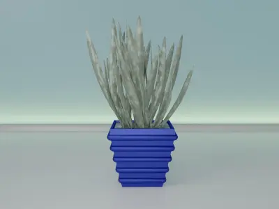 succulent plant pot 37 3D print model