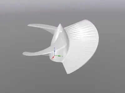 Propeller paper plate 3D print model