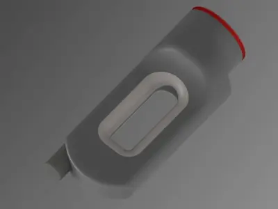 CHAdeMO connector from Tesla CHAdeMO ADAPTER EU real comparsion 3D print model