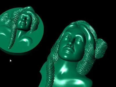 free African face Free 3D print model