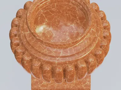 Garden urn planter06 3D model