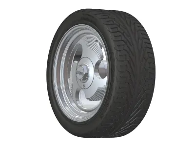 Wheels  HRBB Deuce Ninja 3sp 18inch for your scale model 3D print model