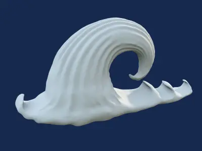 Decorative Cartoon Stylized Cloud Toy 3D print model