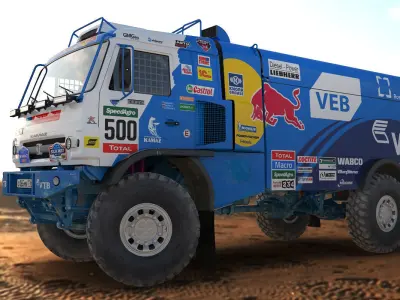 Dakar Racing Truck KAMAZ 4326 VK 3D model