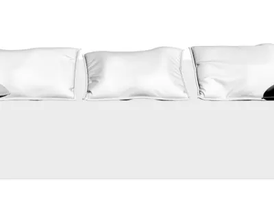 Dark cushions for a sofa 3D model