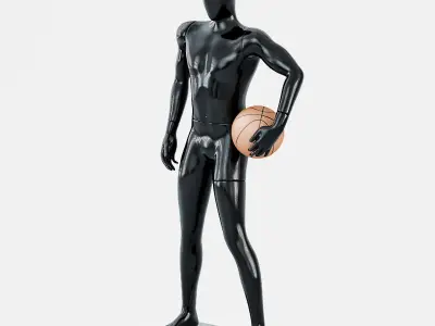 Faceless mannequin basketball 27 3D model
