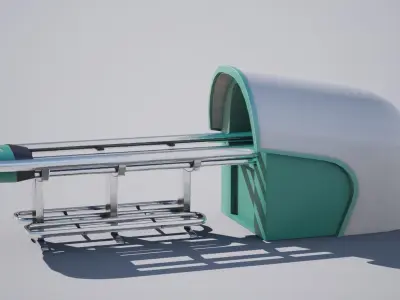 Ball Return Low-poly 3D model