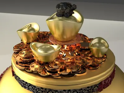 Chinese treasure bowel  3D model