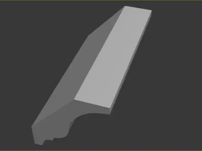 Cornice Moulding Low-poly 3D model