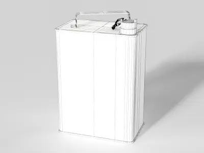 Vintage BP Petrol Gas Fuel Can Low-poly 3D model