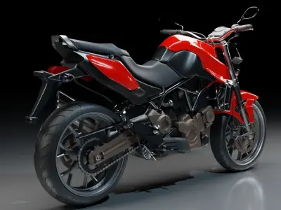 Motor-Bike-Aprilia-Mana-850 Low-poly 3D model