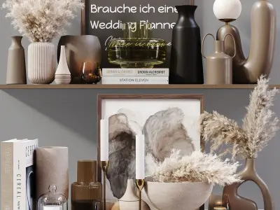 Decorative Set 02 3D model 7