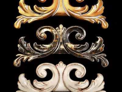 Classic carved 013 3D model