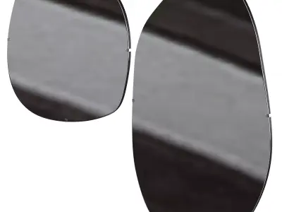 Asymmetric mirror by HM Home 3D model